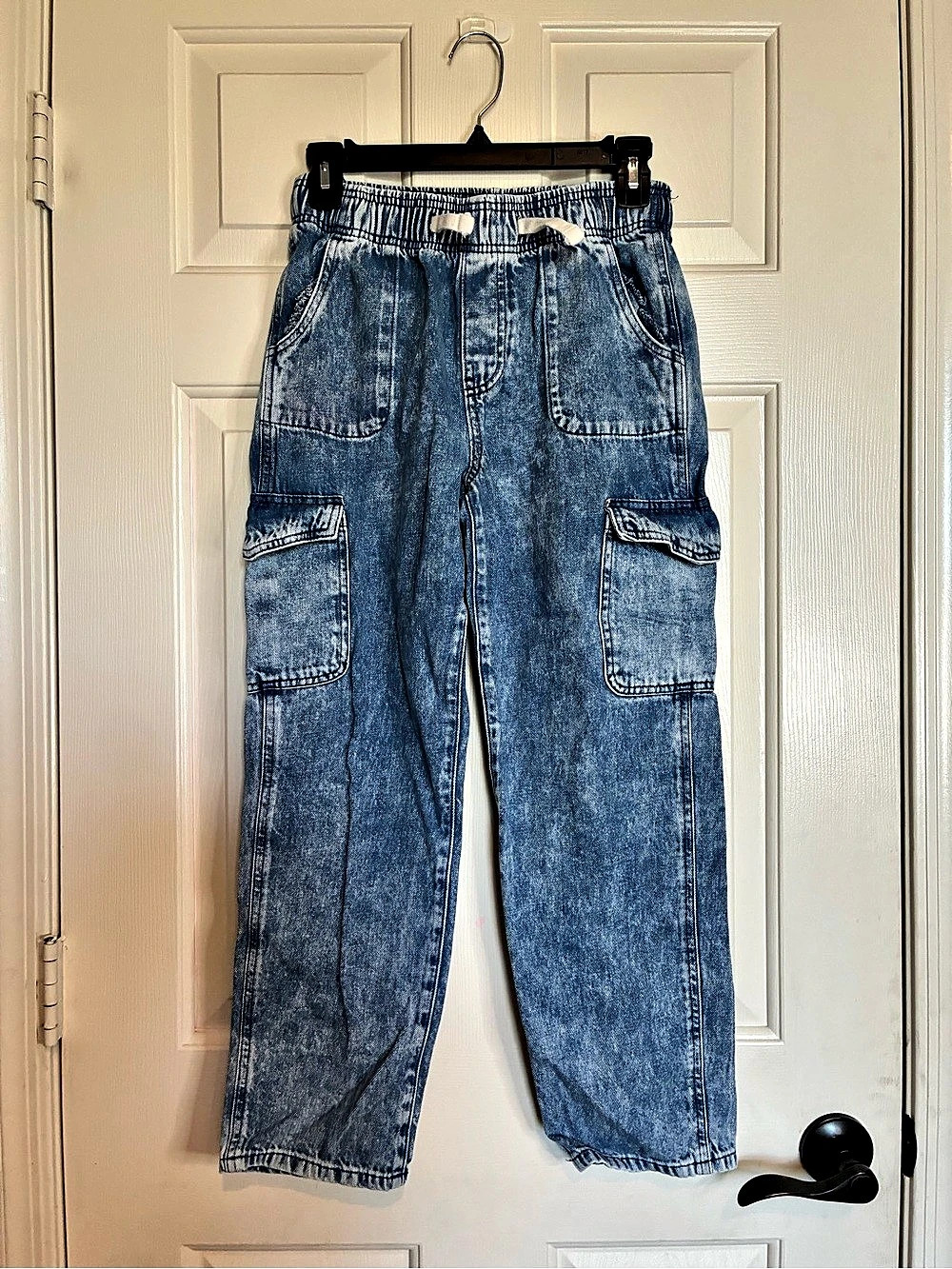 Gap Kids Easy Cargo Jeans Blue Girls XXL (14-16)